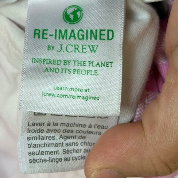 J.Crew Pink Gingham Jeans Vintage Straight AJ488 24" Valentine Easter Whimsical - Picture 3 of 6